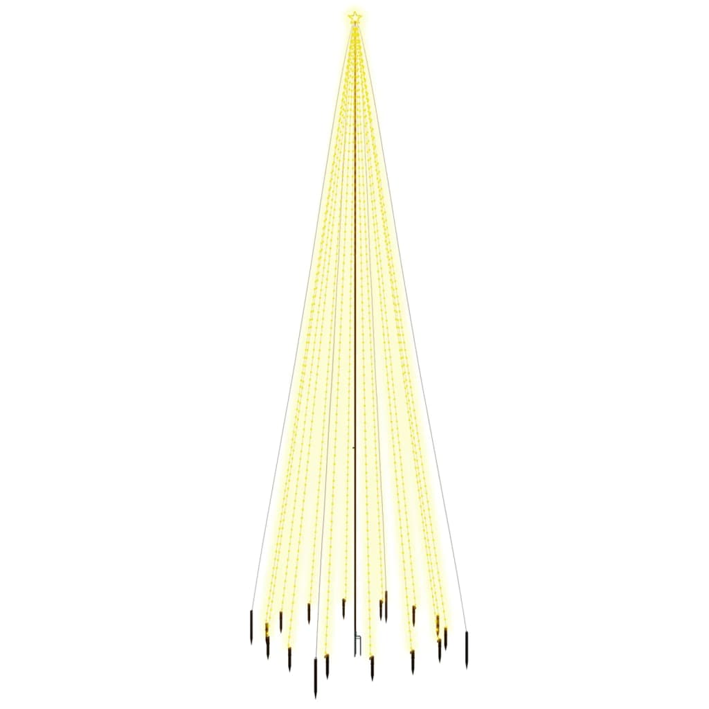 Vidaxl Christmas tree with ground pin 1134 LEDs warm white 800 cm