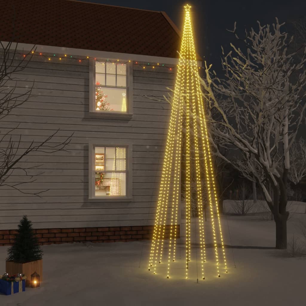 Vidaxl Christmas tree with ground pin 1134 LEDs warm white 800 cm