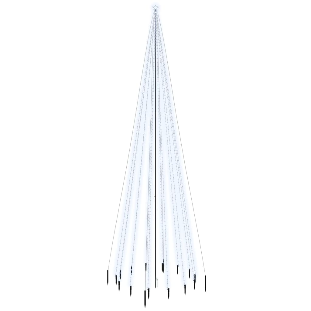 Vidaxl Christmas tree with ground pin 1134 LEDs cold white 800 cm