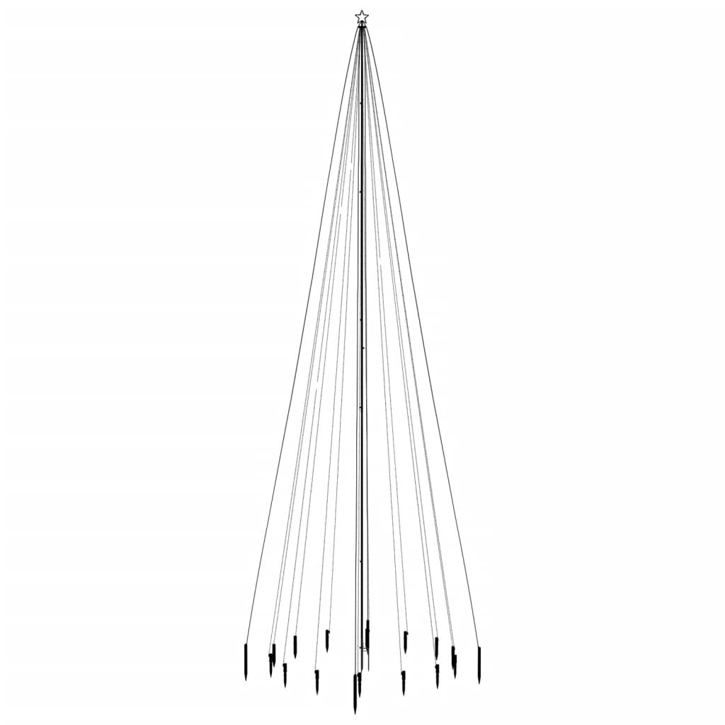 Vidaxl Christmas tree with ground pin 1134 LEDs cold white 800 cm