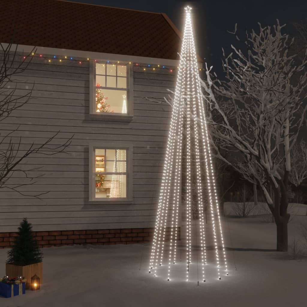 Vidaxl Christmas tree with ground pin 1134 LEDs cold white 800 cm