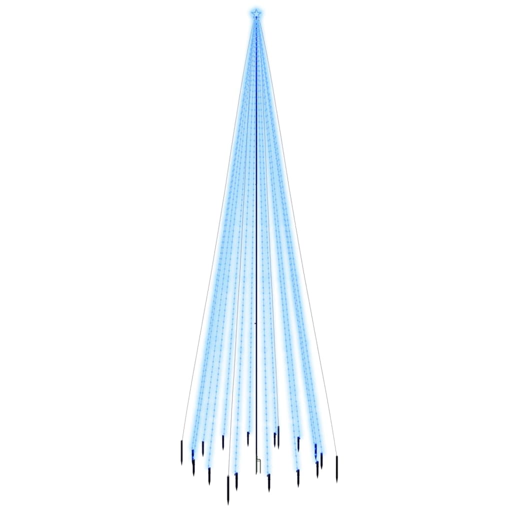 Vidaxl Christmas tree with ground pin 1134 LEDs blue 800 cm