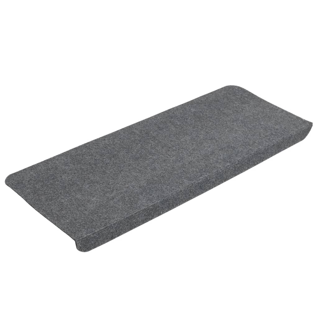 Vidaxl Stair Mats Self -fast 15 ST 65x24,5x3,5 cm grå