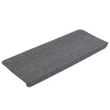 Vidaxl Stair Mats Self -fast 15 ST 65x24,5x3,5 cm grå