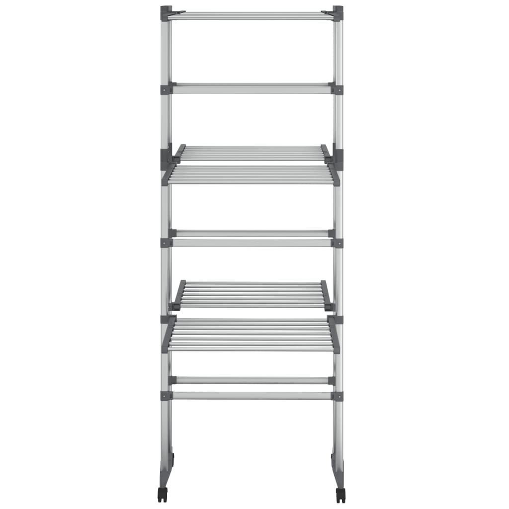 Vidaxl Draogk 3-vrstva s koly 60x70x129 cm stříbrná barva
