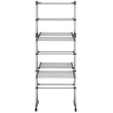 Vidaxl Draogk 3-vrstva s koly 60x70x129 cm stříbrná barva