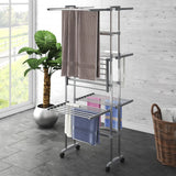 Vidaxl Draogk 3-vrstva s koly 60x70x129 cm stříbrná barva