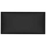 Pannelli a parete Vidaxl 12 pezzi 0,54 m² 30x15 cm in pelle artificiale nera