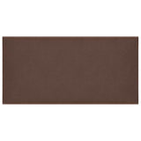 Vidaxl Wall panels 12 pcs 0.54 m² 30x15 cm artificial leather brown