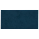 Pannelli a parete Vidaxl 12 pezzi 0,54 m² 30x15 cm Blu di velluto