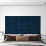 Pannelli a parete Vidaxl 12 pezzi 0,54 m² 30x15 cm Blu di velluto