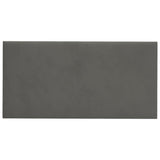 Vidaxl väggpaneler 12 st 0,54 m² 30x15 cm sammet mörkgrå