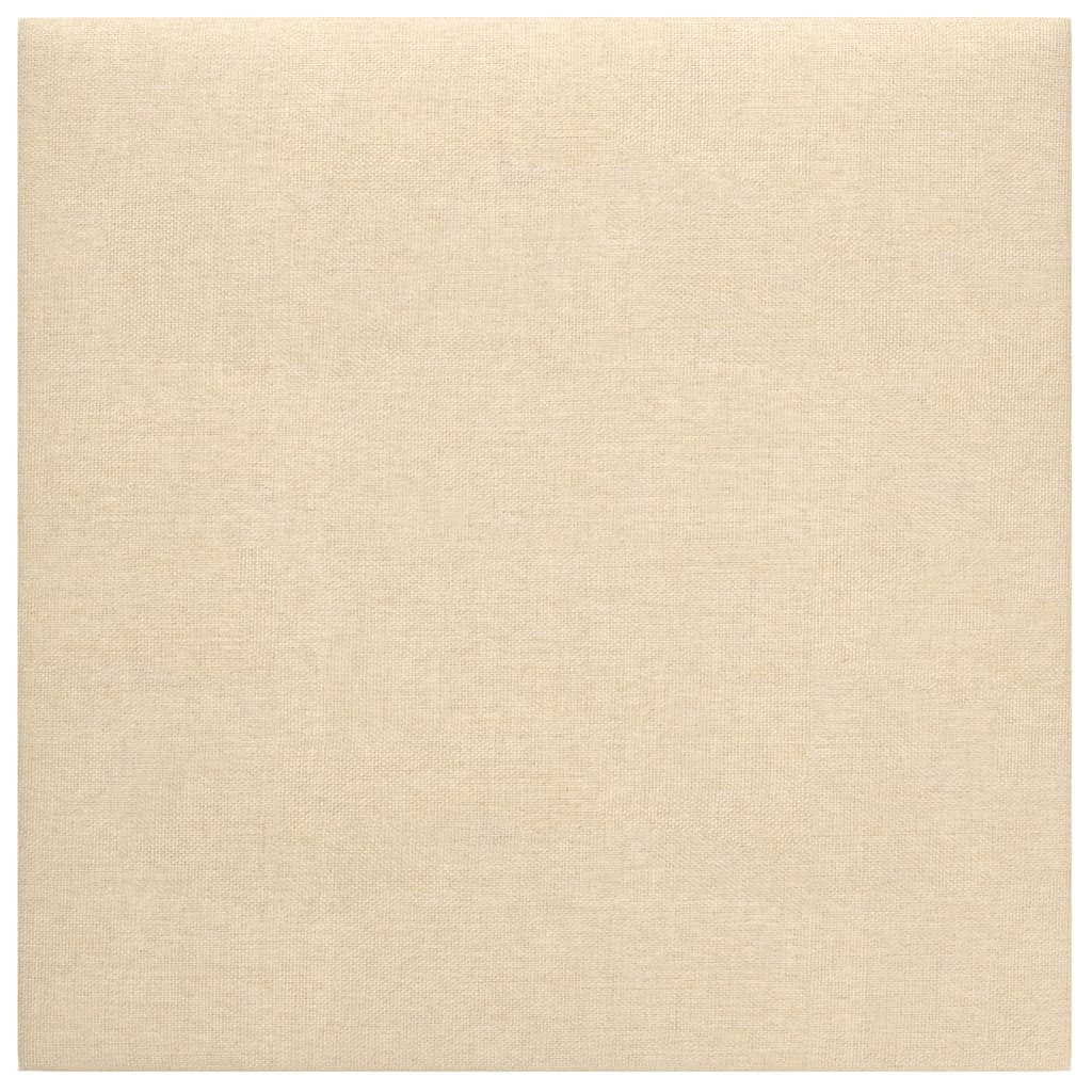 Pannelli a parete Vidaxl 12 ST 1,08 m² 30x30 cm Crema di tessuto