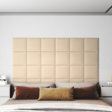 Pannelli a parete Vidaxl 12 ST 1,08 m² 30x30 cm Crema di tessuto