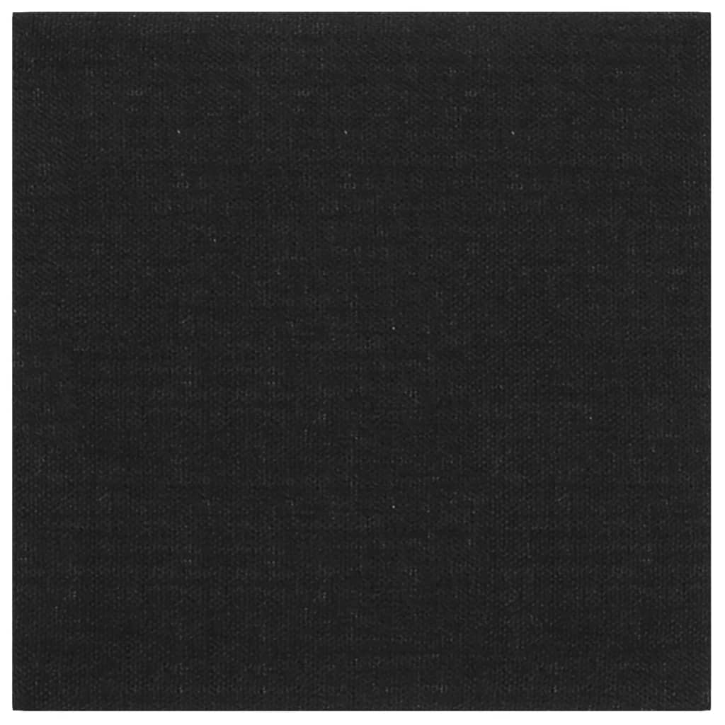 Pannelli a parete Vidaxl 12 ST 1,08 m² 30x30 cm tessuto nero