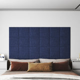 Vidaxl vægpaneler 12 st 1,08 m² 30x30 cm stofblåt