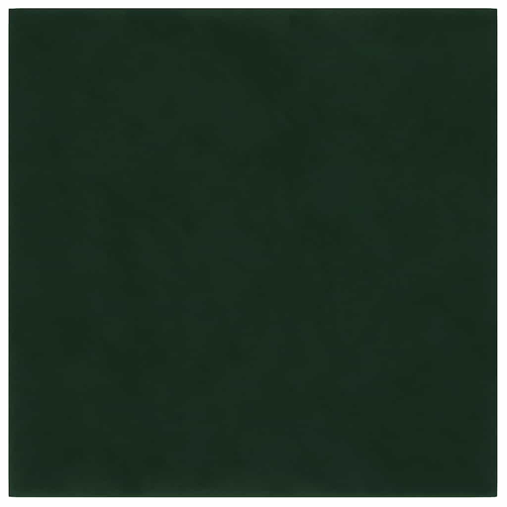 Pannelli a parete Vidaxl 12 ST 1,08 m² 30x30 cm Verde scuro