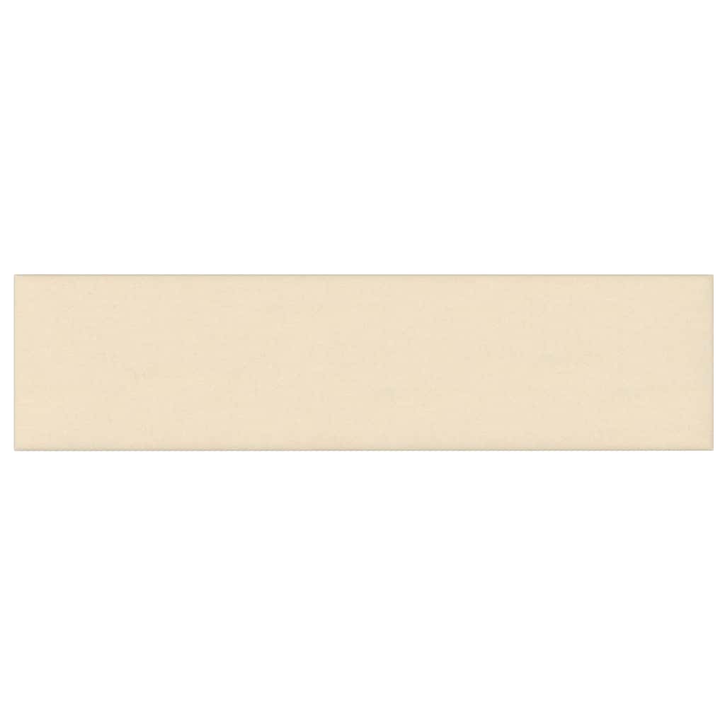 Pannelli a parete Vidaxl 12 ST 1,08 m² 60x15 cm Crema in tessuto