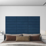 Pannelli a parete Vidaxl 12 ST 1,08 m² 60x15 cm Blu di velluto