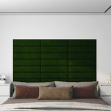 Pannelli a parete Vidaxl 12 ST 1,08 m² 60x15 cm Verde scuro