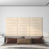 Pannelli a parete Vidaxl 12 ST 1,08 m² 60x15 cm Crema di velluto -colorato
