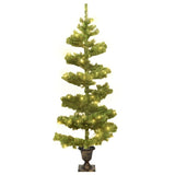 Vidaxl Kunstkerstboom med belysning och potten 120 cm PVC Green