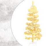 Vidaxl Kunstkerstboom med belysning och standard 150 cm PVC White