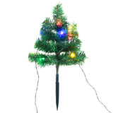 Vidaxl Tuinpadkerst trees 6 st with multicolored LEDs 45 cm PVC
