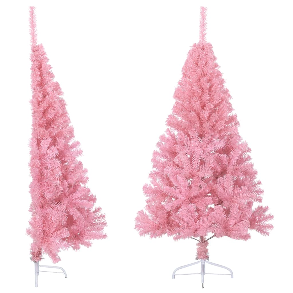 Vidaxl Kunstkerstboom con metà pvc da 150 cm standard rosa