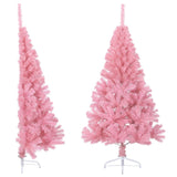 Vidaxl Kunstkerstboom con metà pvc da 150 cm standard rosa