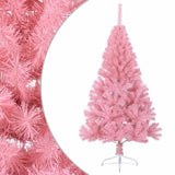 Vidaxl Kunstkerstboom con metà pvc da 150 cm standard rosa