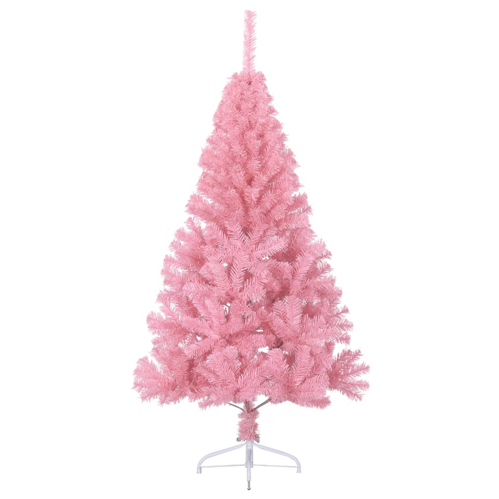 Vidaxl Kunstkerstboom con metà pvc da 150 cm standard rosa