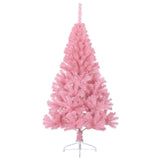 Vidaxl Kunstkerstboom con metà pvc da 150 cm standard rosa