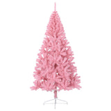 Vidaxl Kunstkerstboom com meio 210 cm de PVC rosa