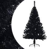 VidaXL Kunstkerstboom with standard half past 120 cm PVC Black