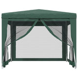 Vidaxl Party Telt med 4 mesh sidevægge 3x3 m HDPE Green