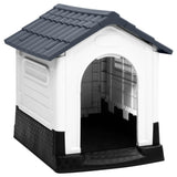 Vidaxl Dog loft 57x68x66 cm polypropen grå