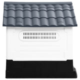 Vidaxl Dog loft 57x68x66 cm polypropen grå