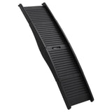 Slopy dla psa Vidaxl Stolone 153x40x12.5 cm plastikowe czarne