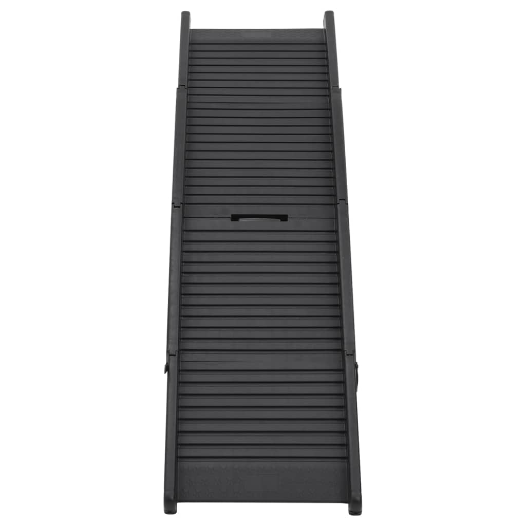 Slopy dla psa Vidaxl Stolone 153x40x12.5 cm plastikowe czarne