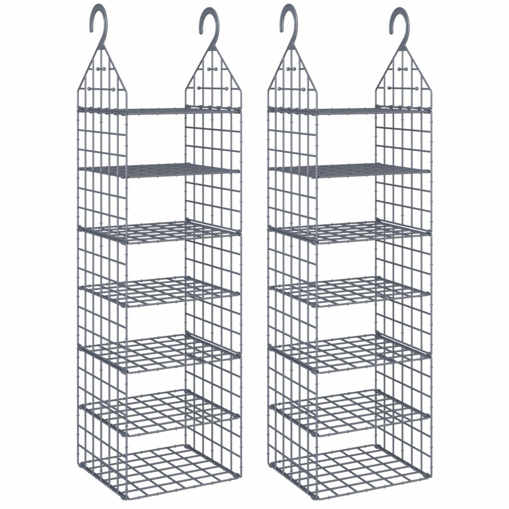 Vidaxl Organizatorji omare 2 ST s 7 policami
