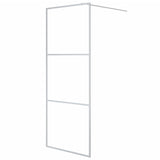 Vidaxl Walk-in shower wall 80x195 cm Transparent ESG glass silver colored