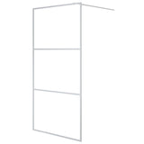 Vidaxl Walk-In duschvägg 100x195 cm transparent ESG-glas silverfärgad