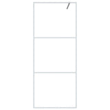 Vidaxl Walk-in shower wall 80x195 cm Transparent ESG glass white