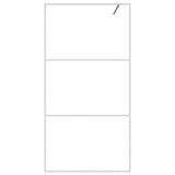 Vidaxl Walk-In duschvägg 100x195 cm transparent ESG-glasvitt