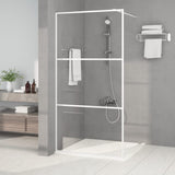 Vidaxl Walk-In duschvägg 100x195 cm transparent ESG-glasvitt