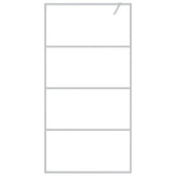 Vidaxl Walk-In duschvägg 100x195 cm transparent ESG-glas silverfärgad