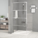 Vidaxl Walk-In duschvägg 100x195 cm transparent ESG-glas silverfärgad