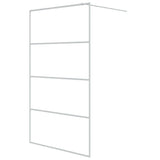 Vidaxl Walk-In duschvägg 115x195 cm transparent ESG Glass White