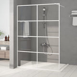 Vidaxl walk-in brusevæg 140x195 cm Gennemsigtig ESG Glass White